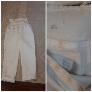 size 28 J.Crew maternity denim crops